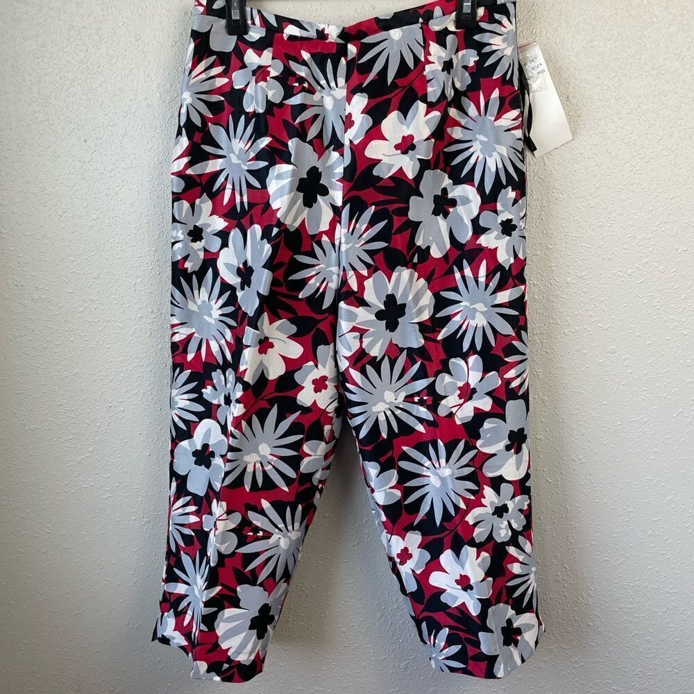 NWT Robbie Bee Floral Crop Pants Size 10